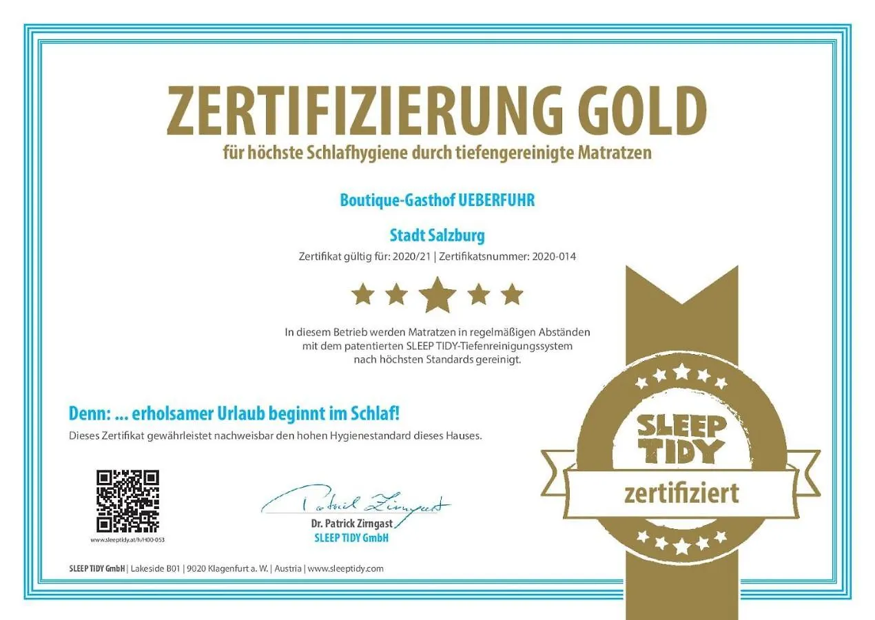 Hotel Boutique-Gasthof Ueberfuhr Salzburg Oostenrijk